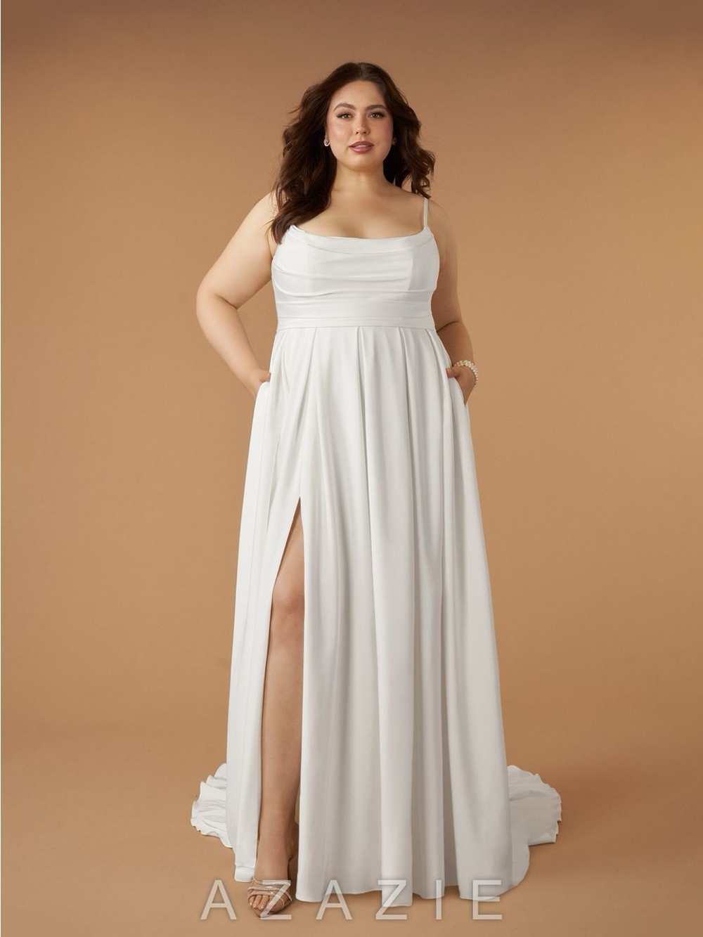 Azazie caymus wedding dress size 26